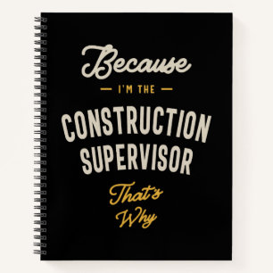 Cuaderno Supervisor de Construcción Título Profesional Note