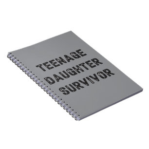 Cuaderno Superviviente de hija adolescente divertido humor