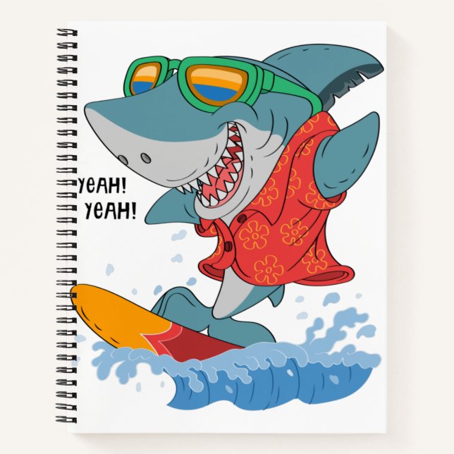 Cuaderno surf de tiburón (Anverso)