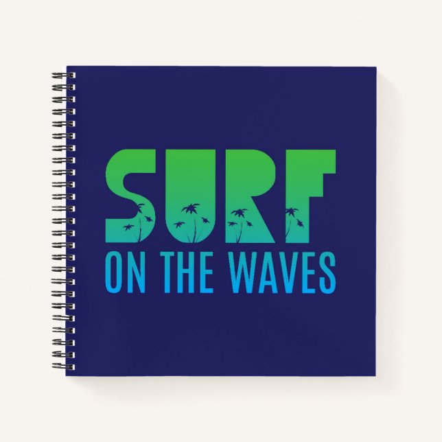 Cuaderno Surf En El Poster Waves (Anverso)