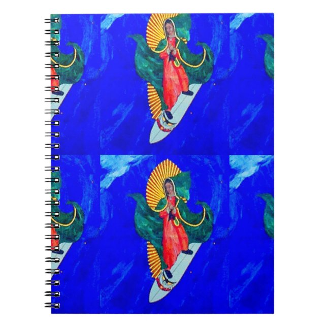 Cuaderno surf nun blue bloc de notas (Frente)
