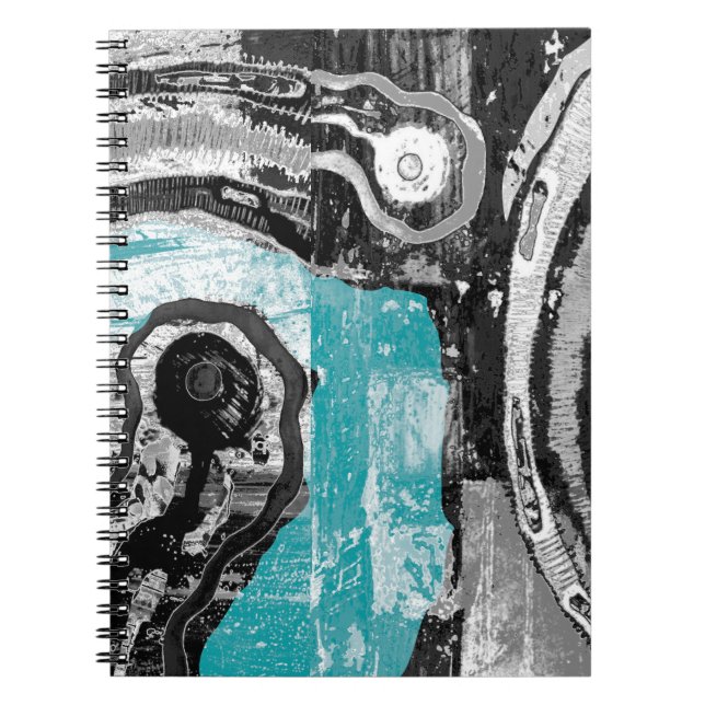 Cuaderno Surface Current – Abstract Flow & Structure Spiral (Frente)