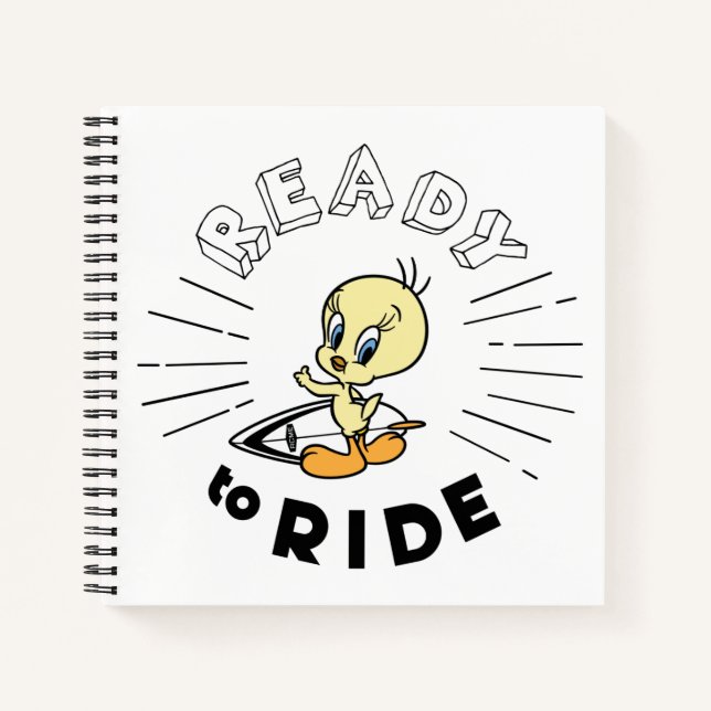Cuaderno Surfboard TWEETY™ - Listo para viajar (Anverso)