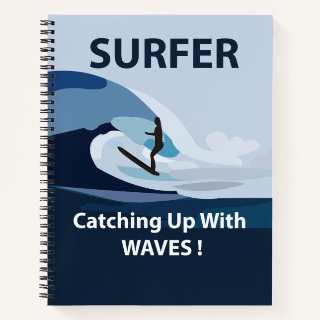 Cuaderno Surfing Beach Surfing (Anverso)