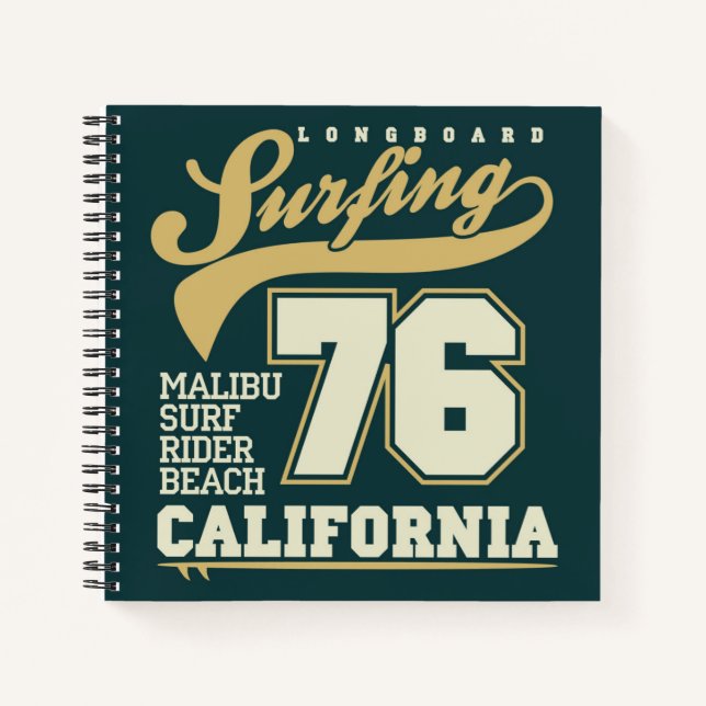 Cuaderno Surfing de Longboard | California 76 (Anverso)