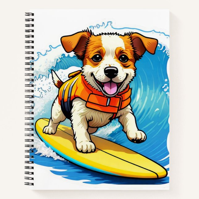 Cuaderno Surfing Dog (Anverso)