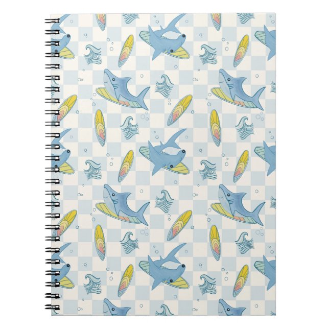 Cuaderno Surfing Sharks (Frente)