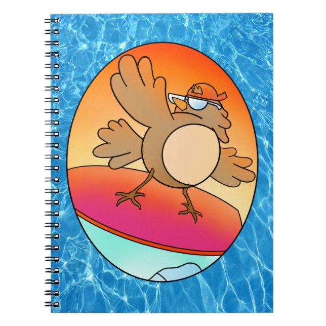 Cuaderno Surfista De Aves De Verano (Frente)