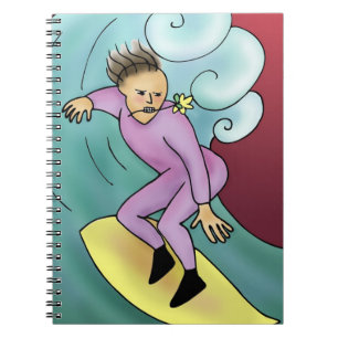 Cuaderno Surfista de dibujos animados