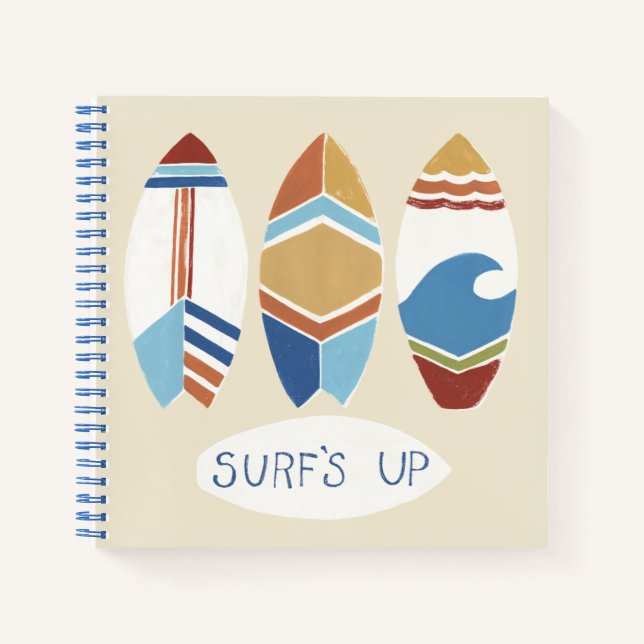 Cuaderno ¡Surf's Up! Surfboards (Anverso)