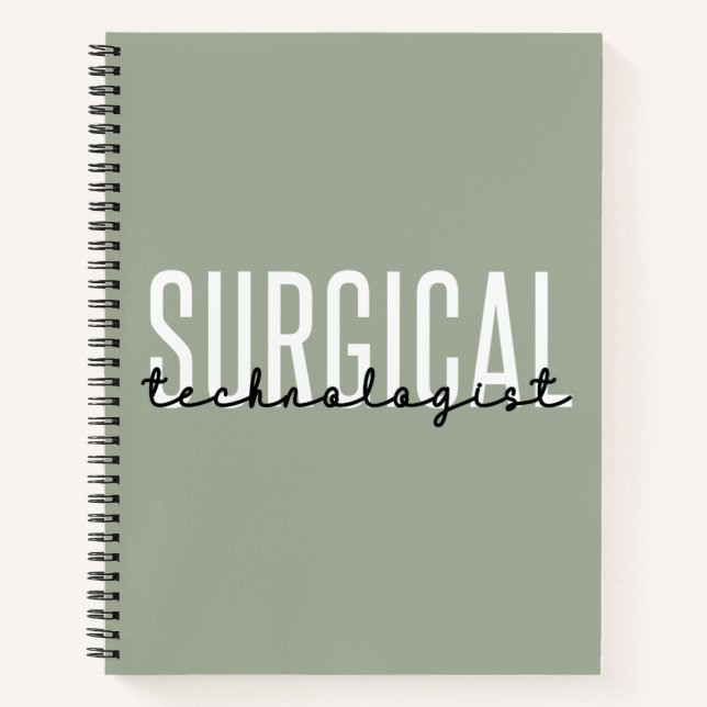 Cuaderno Surgical Technologist Med Surg Tech Surgery Tech (Anverso)