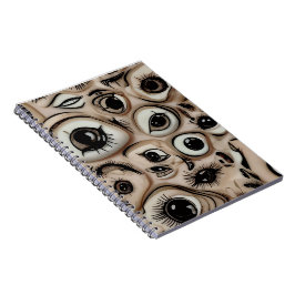 Cuaderno Surreal Creepy Eyes Horror Weirdcore Melting Flesh
