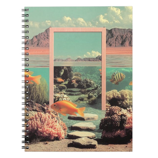 Cuaderno Surreal Desert Ocean with Door (Frente)