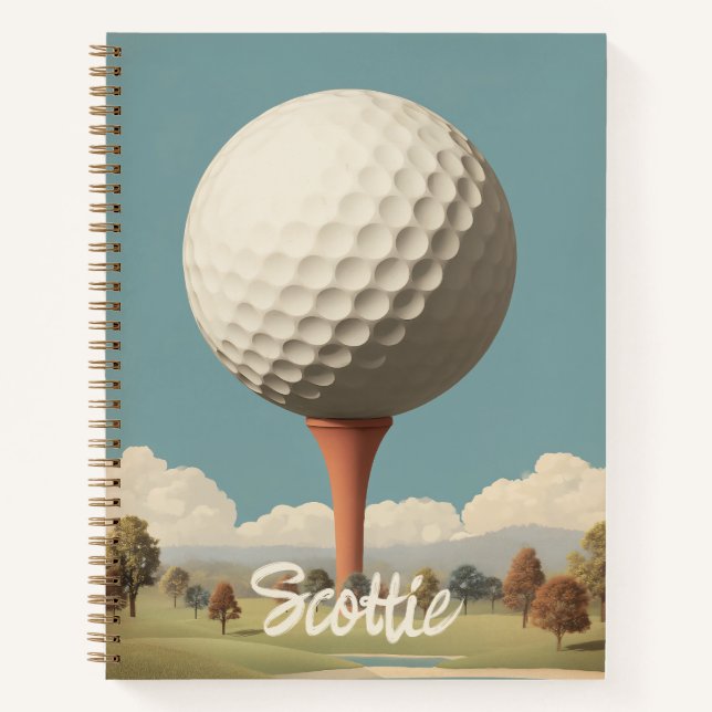 Cuaderno Surreal Golf Ball Landscape (Anverso)