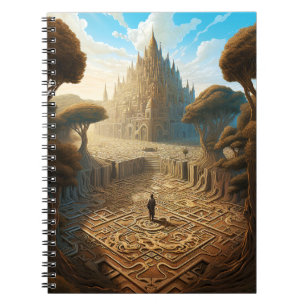Cuaderno Surreal Maze Castle Paisaje Fantasía Arte