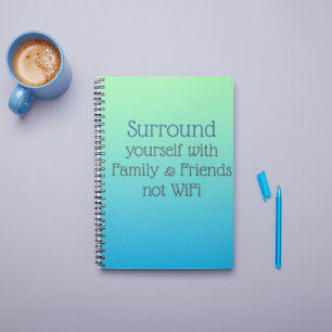 Cuaderno Surround you Good Vibes message