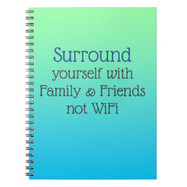 Cuaderno Surround you Good Vibes message