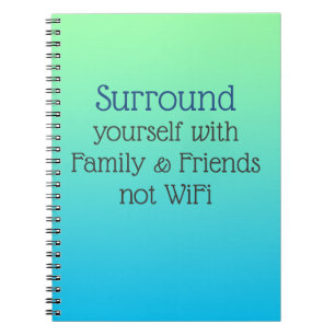 Cuaderno Surround you Good Vibes message