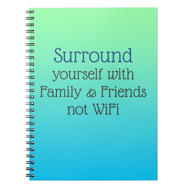 Cuaderno Surround you Good Vibes message (Frente)