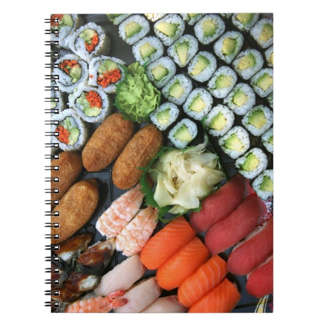 Cuaderno Surtido de favoritos de sushi japonés (Frente)