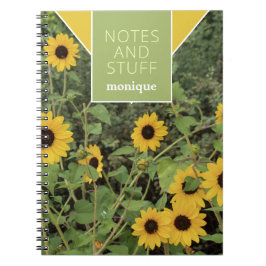 Cuaderno Susan Floral Notebook de ojos amarillos negros