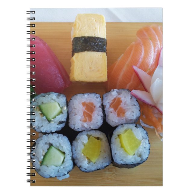 Cuaderno Sushi Asia Alimento de arroz de pescado (Frente)
