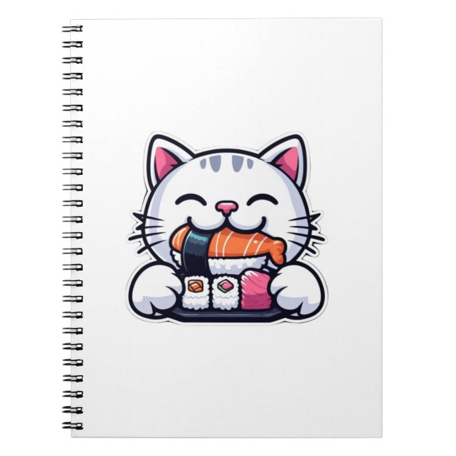 Cuaderno Sushi de gato (Frente)