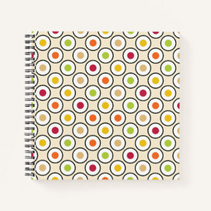 Cuaderno Sushi Maki Polka Dots