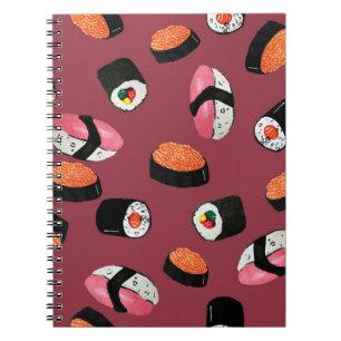 Cuaderno Sushi Onigiri Rolls: Ilustracion sin mar