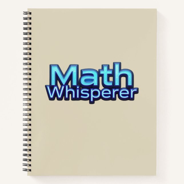 Cuaderno Susurrador de Matemáticas (Anverso)