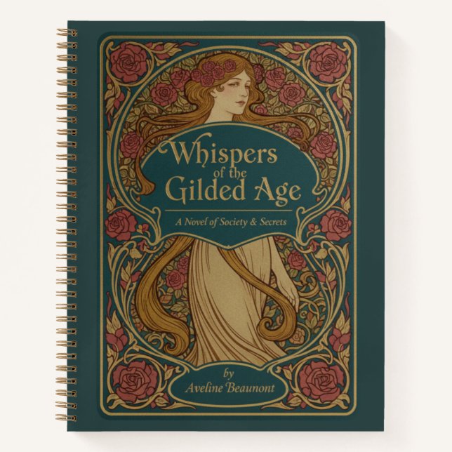 Cuaderno Susurros Art Nouveau de la Edad Dorada (Anverso)