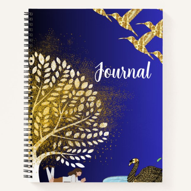 Cuaderno Susurros de imaginación: Bloc de notas en espiral (Anverso)