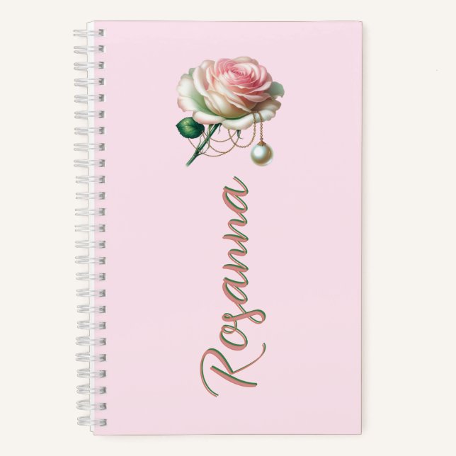 Cuaderno Susurros de junio – Marcador de Rose & Pearl (Anverso)