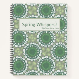 Cuaderno Susurros de primavera resumen arte floral personal