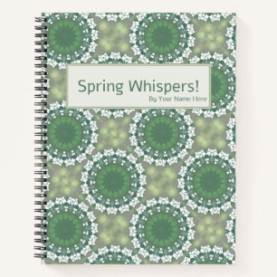 Cuaderno Susurros de primavera resumen arte floral personal