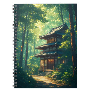 Cuaderno Susurros del Bosque: Un Retiro Japonés Oculto