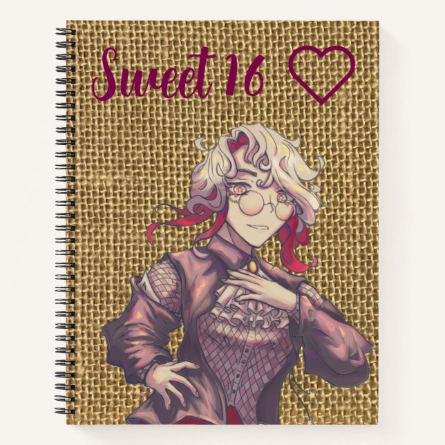 Cuaderno Sweet 16 Citrine anime (Anverso)