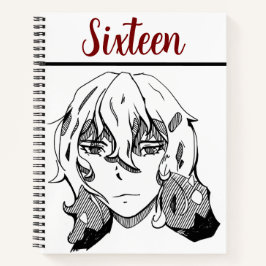 Cuaderno Sweet 16 lineart, happy birthday