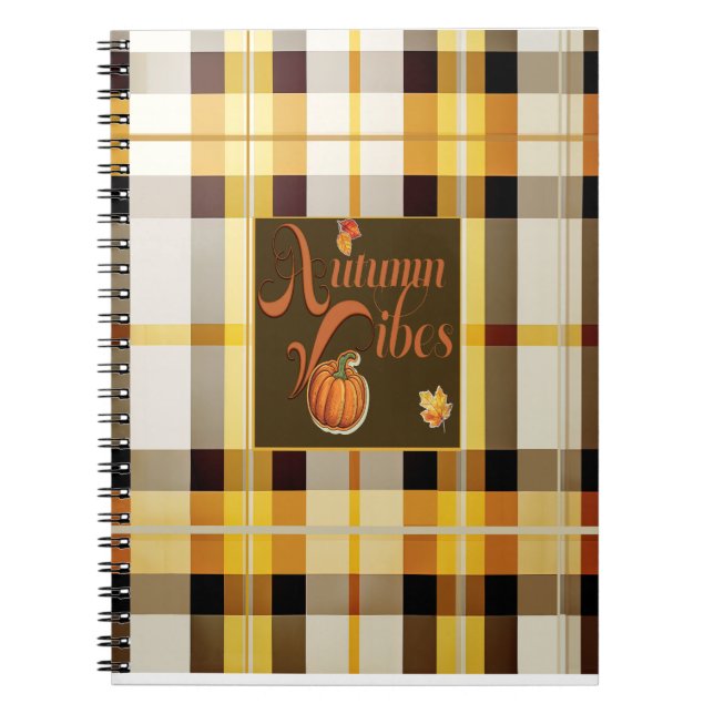 Cuaderno Sweet Autumn Vibes Trendy Thankding (Frente)