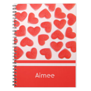 Cuaderno Sweet Hearts Pink 'Your Name' bloc de notas