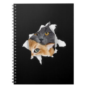 Cuaderno Sweet Kitten Couple   Gracioso regalo de Cat Lover