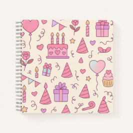 Cuaderno Sweet Princess Party Celebration Pattern