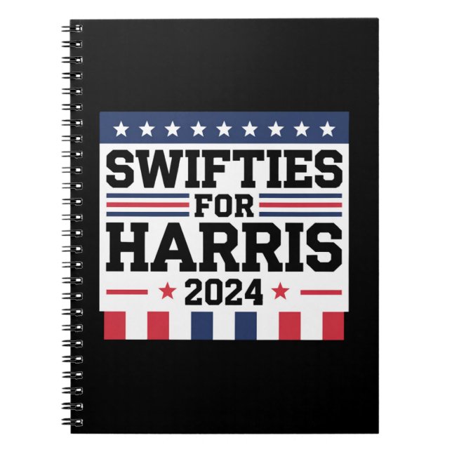 Cuaderno Swifties for Kamala Harris 2024 Vote Support (Frente)