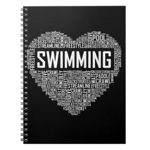 Cuaderno Swimming Heartach Swimmer Regalos Swift Lover