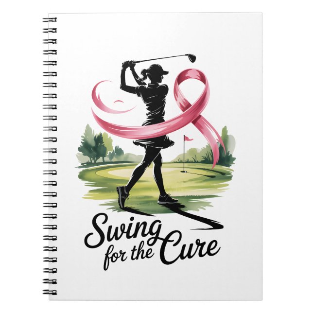 Cuaderno Swing for the Cure Golf Breast Cancer (Frente)