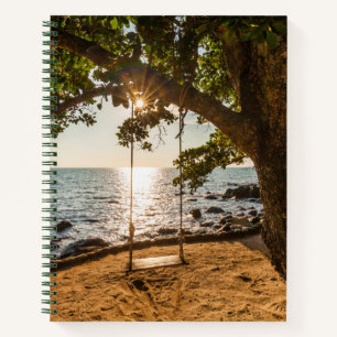 Cuaderno Swing on the Beach at Sunset
