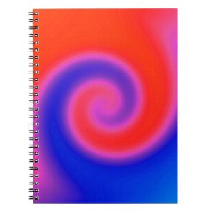 Cuaderno Swirl Red Blue