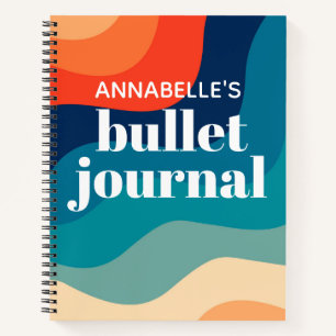 Cuaderno Swirl Retro Waves Rainbow Bullet Journal