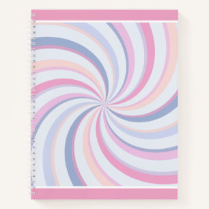 Cuaderno Swirls Peach Blue Rosa