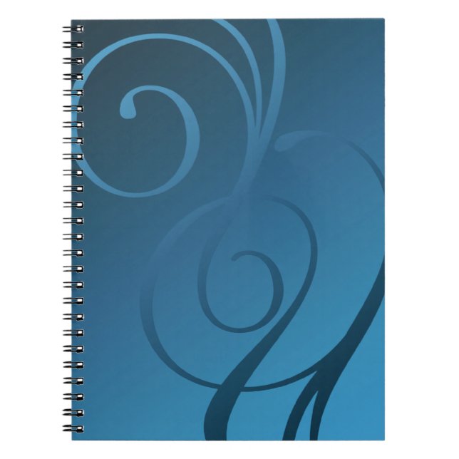 Cuaderno Swirls Shimmer - 28 opciones de color (Frente)